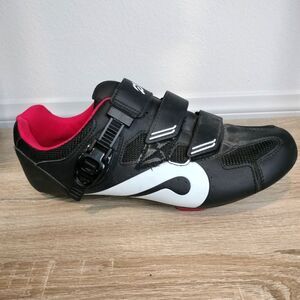 Mens's Black Peloton Cycle Shoes With Cleats Sz43